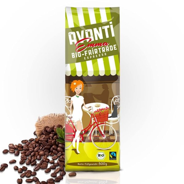 AVANTI Bio-Fair-Trade Espresso EMMA - 500 g Beutel