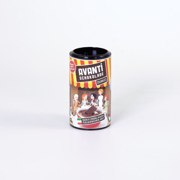 AVANTI Schokolade Probierset: Vollmilch / Weiß / Dunkel / Ruby 4x 30g Minidosen